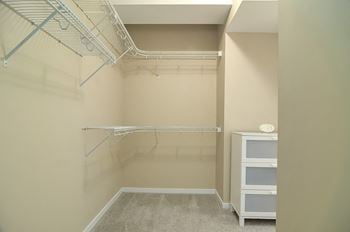 Abundant closet space